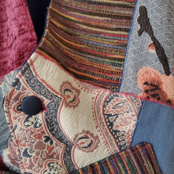 Handmade Patchwork Vest OS - Picture 3 of 5